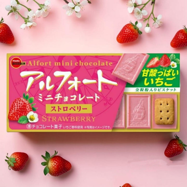 Bourbon Alfort Mini Chocolate Strawberry 12P Yui mart