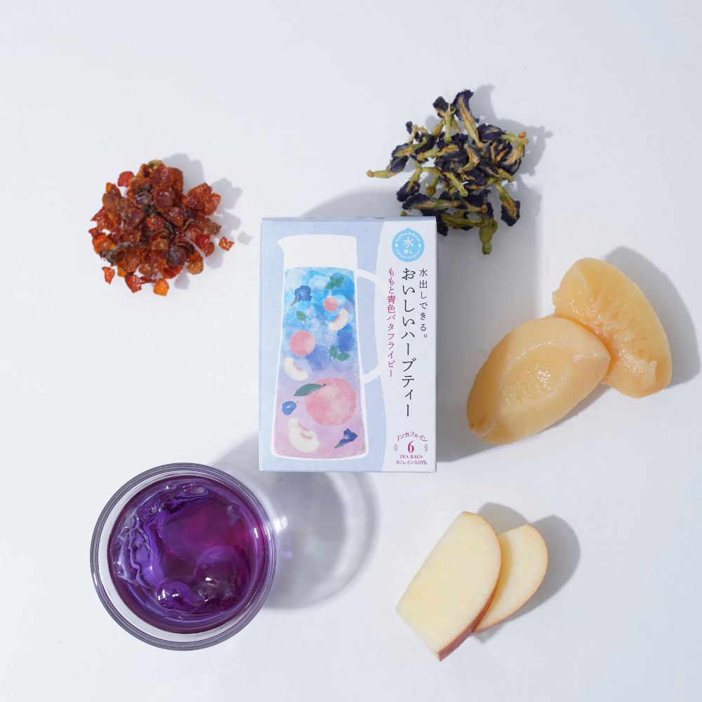 Tree of Life, Delicious Herbal Tea, Peach and Blue Butterfly Pea Tea Bags, 6 Bags