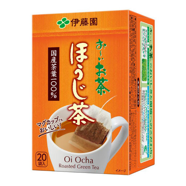 Oi Ocha Eco Tea Bags Hojicha (Roasted Green Tea) 20 Bags Yui mart