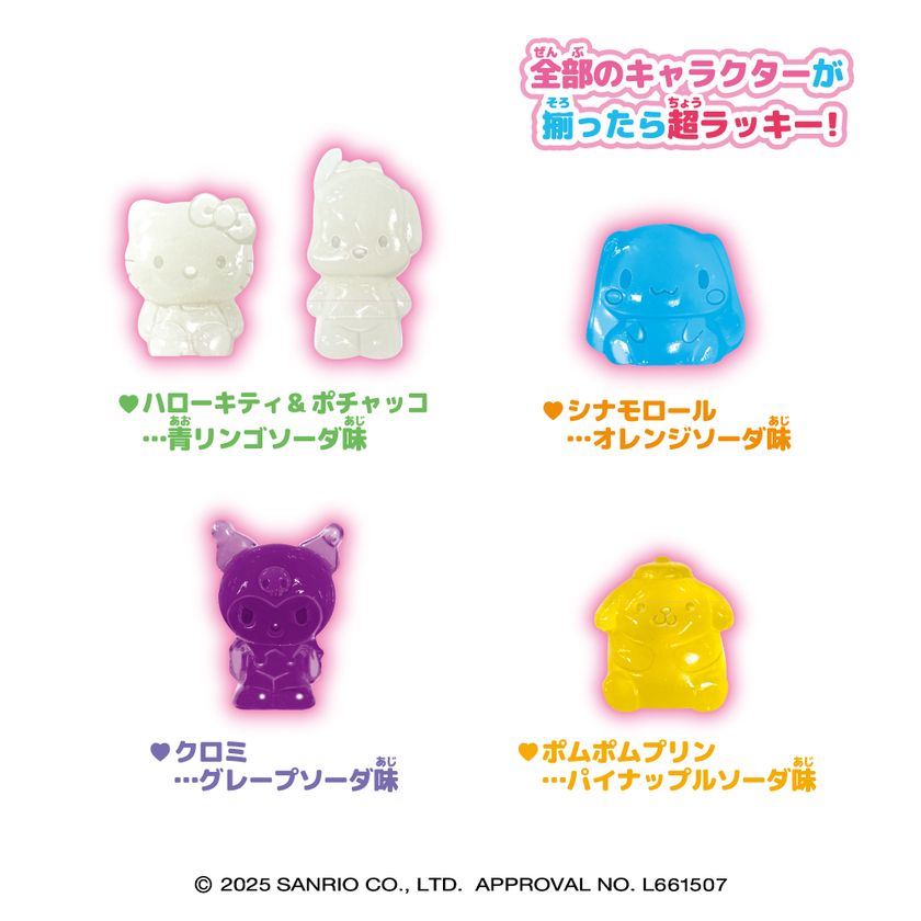 HEART 4D Sanrio Characters Assorted Fruit Gummy 38g Yui mart