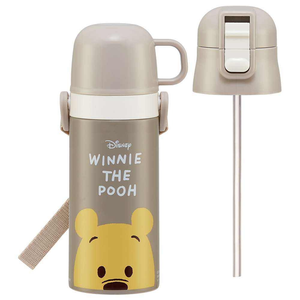 SKATER Lightweight 2WAY Stainless Steel Thermos Cup Winnie the Pooh 400ml/350ml