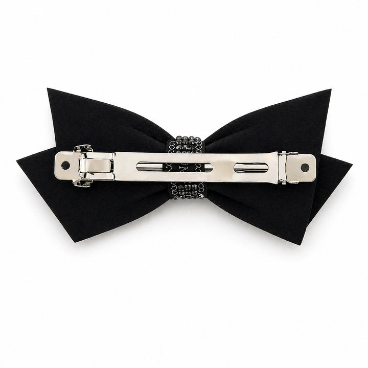 Sparkling Rhinestone Bow Hair Clip – Elegant Crystal Barrette (Approx. 12cm) Yui mart