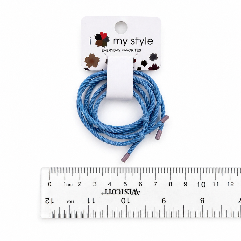 Soft Braided Hair Ties – Colorful Elastic Rope Ponytail Holders (3 Colors) Yui mart