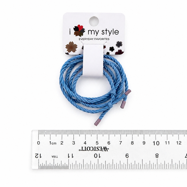 Soft Braided Hair Ties – Colorful Elastic Rope Ponytail Holders (3 Colors) Yui mart
