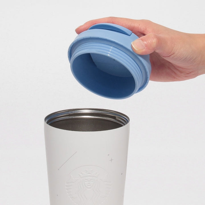 Starbucks Japan Stainless Steel TOGO Logo Thermos Cup Ocean Stripe 473ml