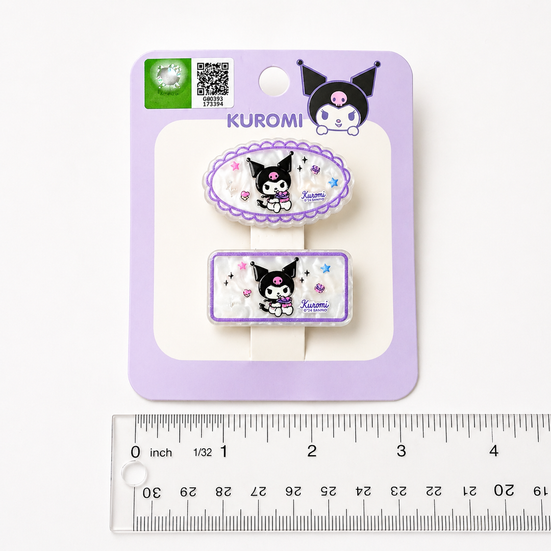 Sanrio Kuromi Hair Clip Set – Sweet & Cute Accessories Yui mart