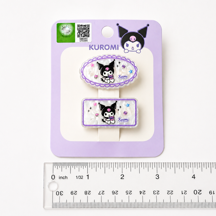 Sanrio Kuromi Hair Clip Set – Sweet & Cute Accessories Yui mart