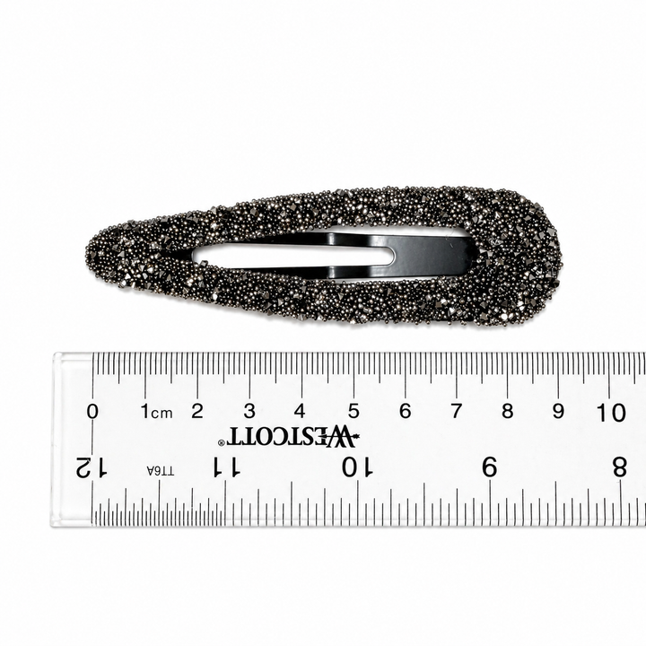 Crystal Embellished Snap Hair Clip Yui mart