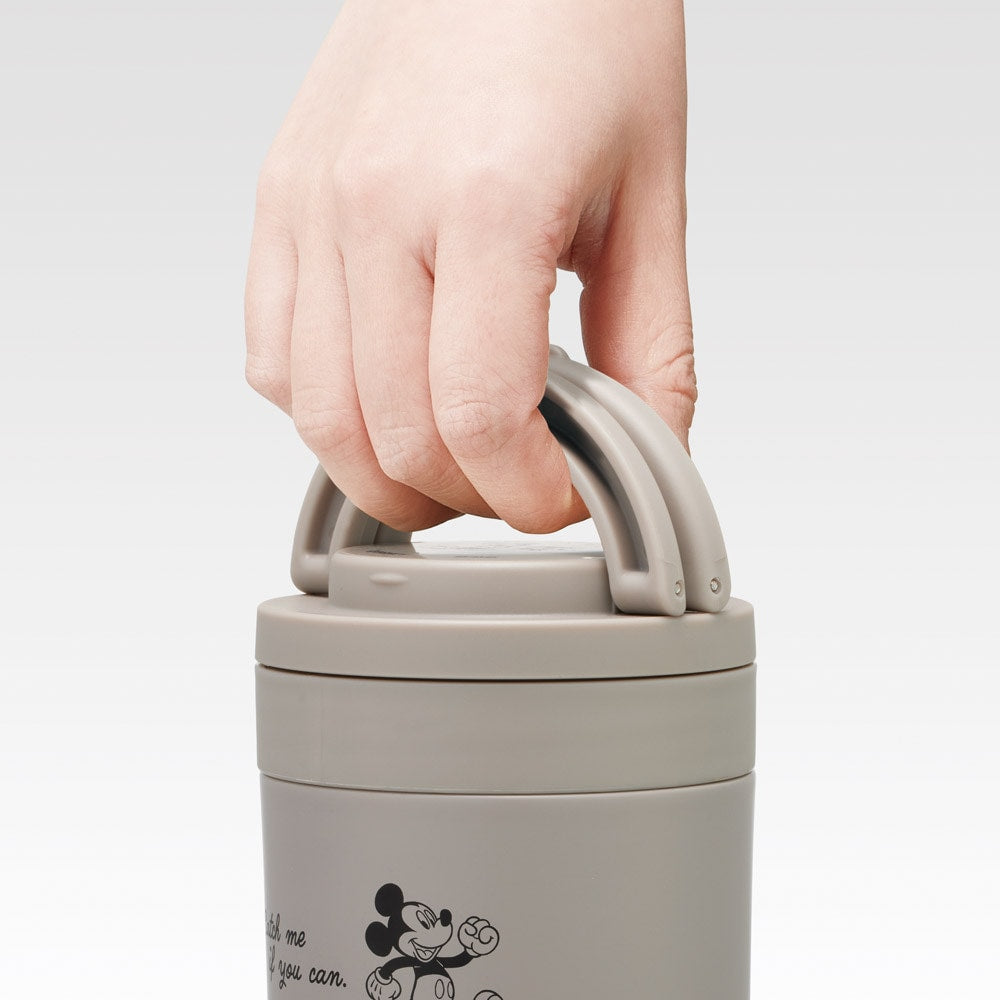 Skater Soup Jar 300ml with Folding Handle,Mickey Yui mart