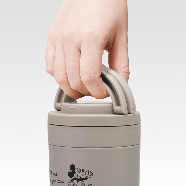 Skater Soup Jar 300ml with Folding Handle,Mickey Yui mart