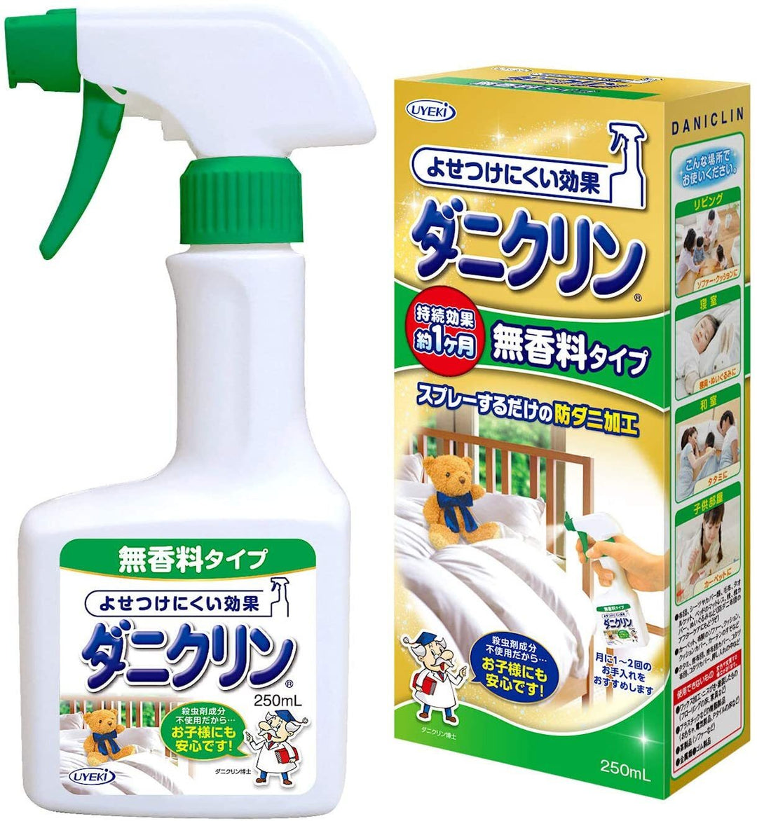 UYEKI antibacterial and anti-mite ultra-fine spray, no-wash, Unscented 250ml Yui mart