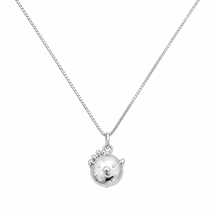 925 Sterling Silver Beaded Sphere Pendant Necklace Yui mart