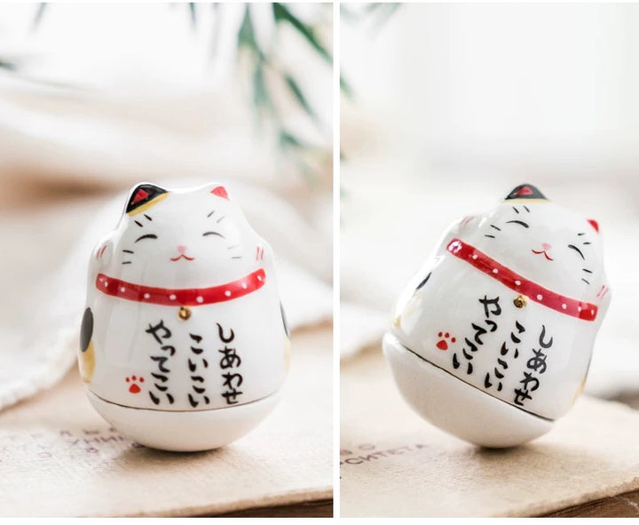Yakushigama Tumbler lucky cat, set of 3