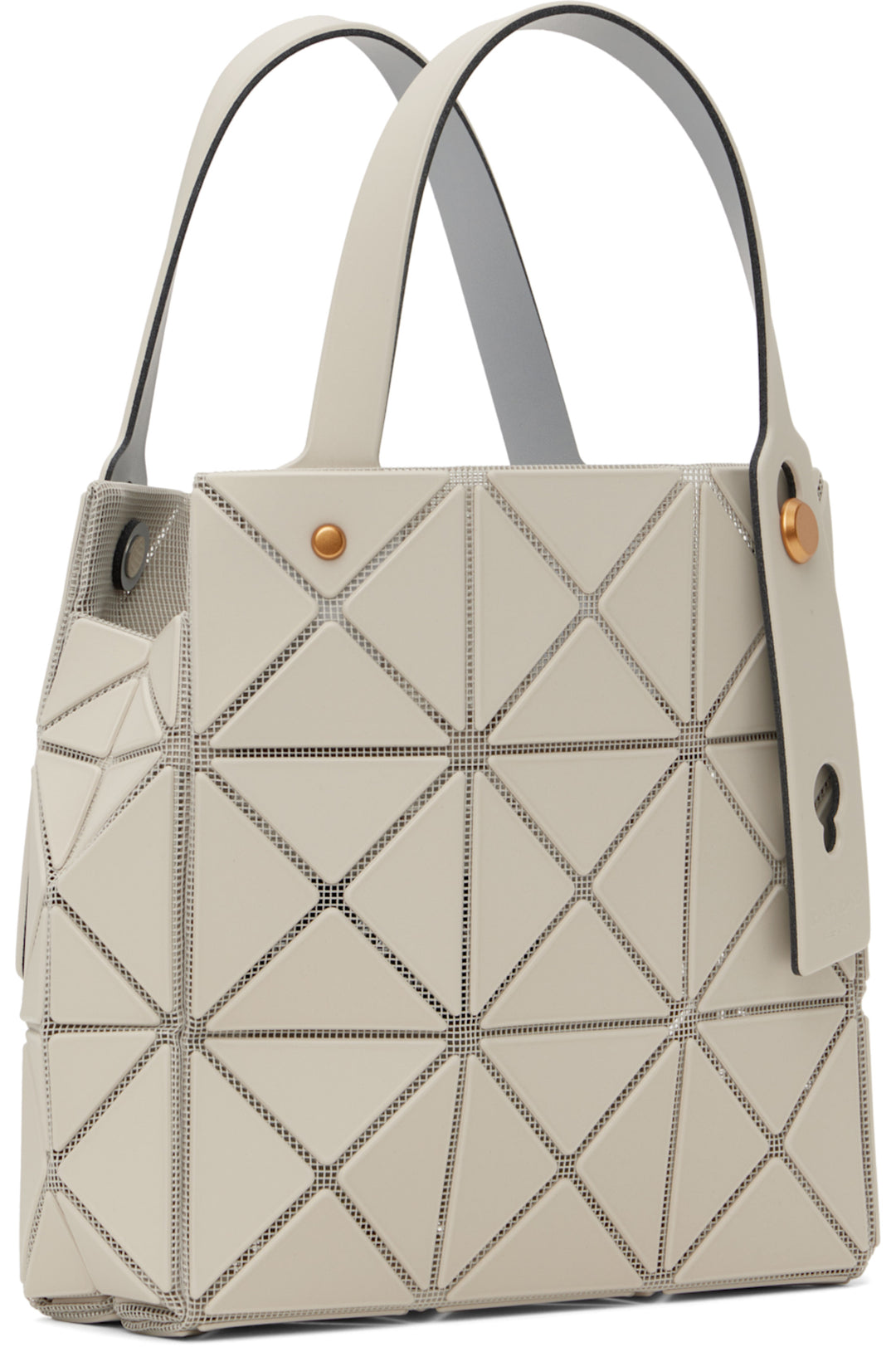 BAO BAO ISSEY MIYAKE Gray Carat Small Bag （Beige）