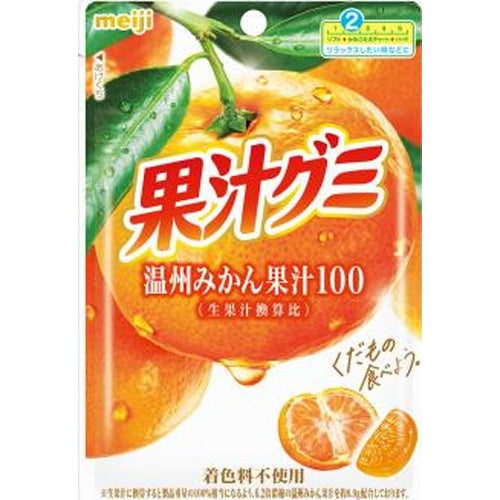 Meiji Fruit Juice Gummy Unshu Mikan 54G Yui mart
