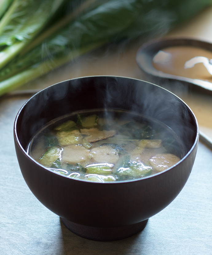 Komatsuna gluten miso soup (serves 4) Yui mart