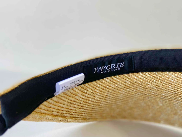 Maxim Hat [UV Protection: 98%+ ] Simple Straw Sun Hat with Grosgrain Ribbon Yui mart