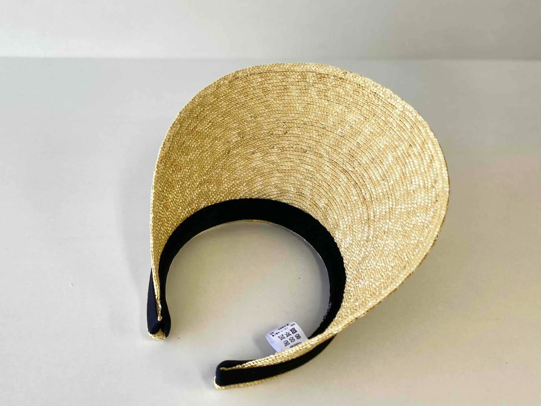 Maxim Hat [UV Protection: 98%+ ] Simple Straw Sun Hat with Grosgrain Ribbon Yui mart