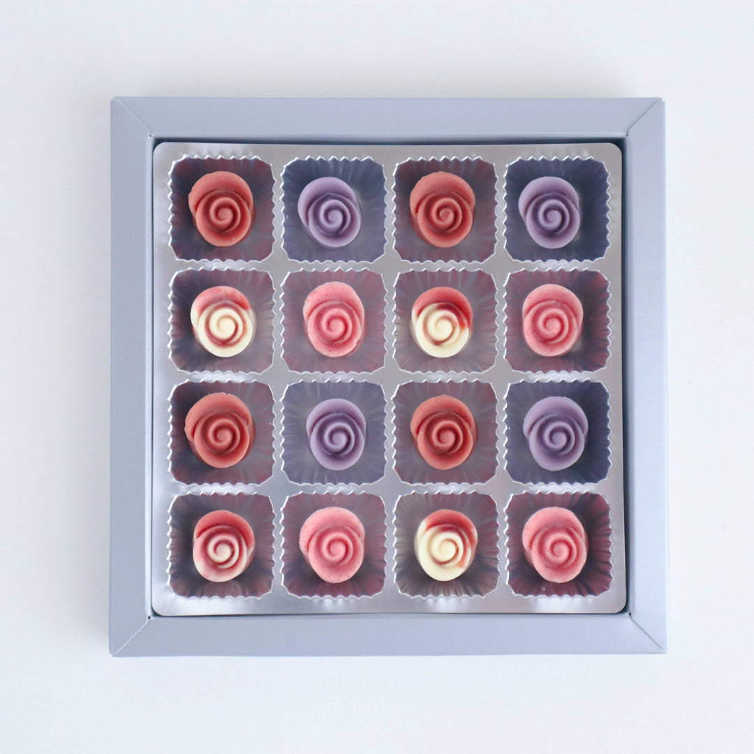 【Pre-Order】Karendo Fleurette Dahlia Rose Bud Chocolates – 16 Pieces Karendo