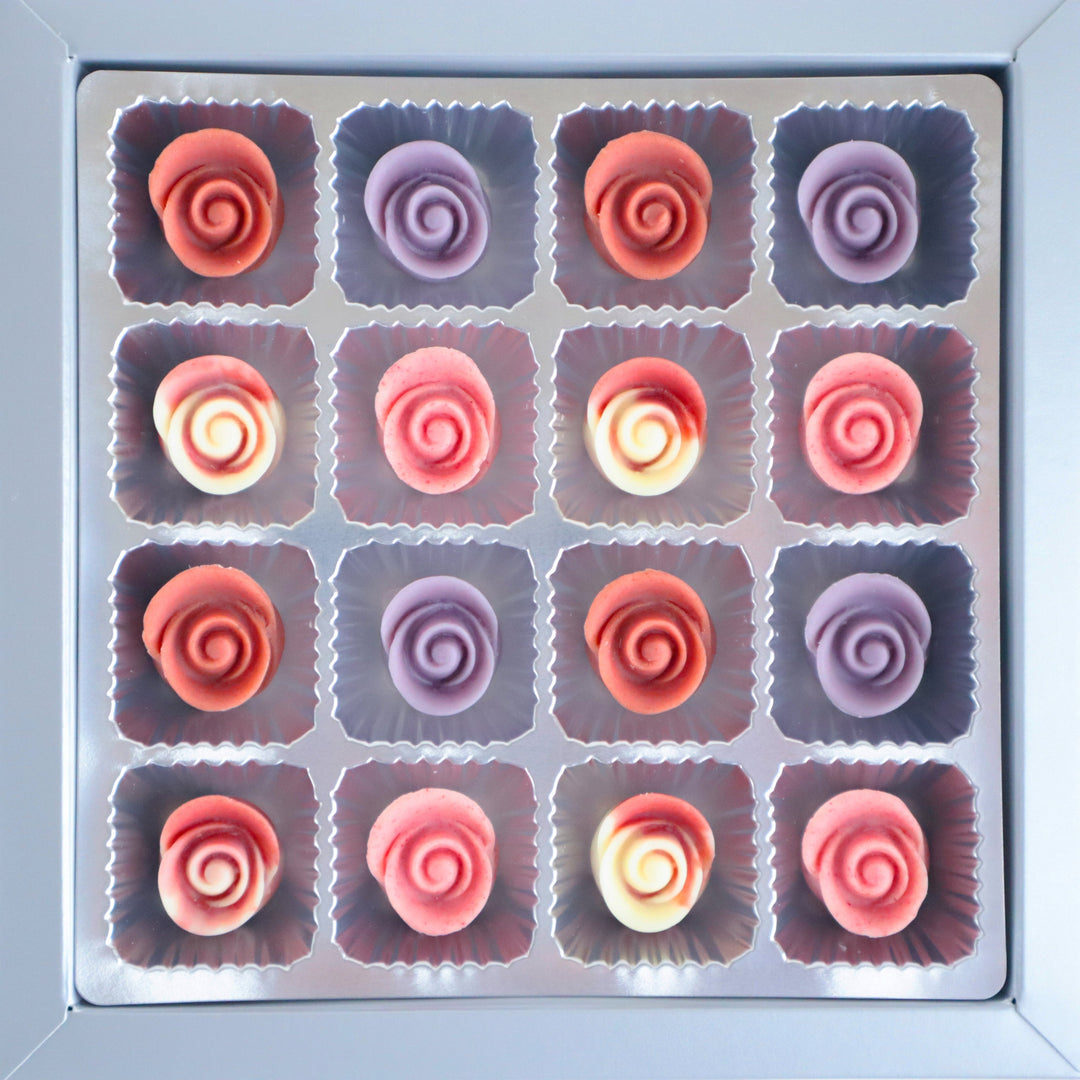 【Pre-Order】Karendo Fleurette Dahlia Rose Bud Chocolates – 16 Pieces Karendo