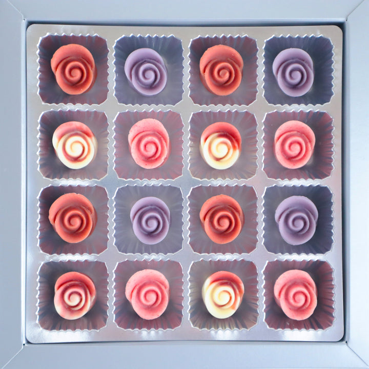 【Pre-Order】Karendo Fleurette Dahlia Rose Bud Chocolates – 16 Pieces Karendo