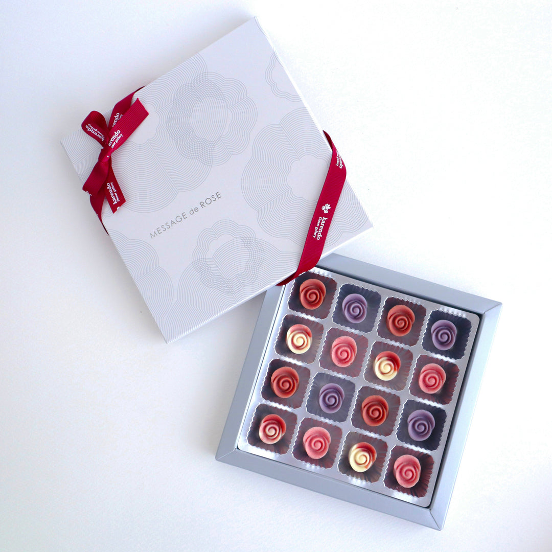【Pre-Order】Karendo Fleurette Dahlia Rose Bud Chocolates – 16 Pieces Karendo