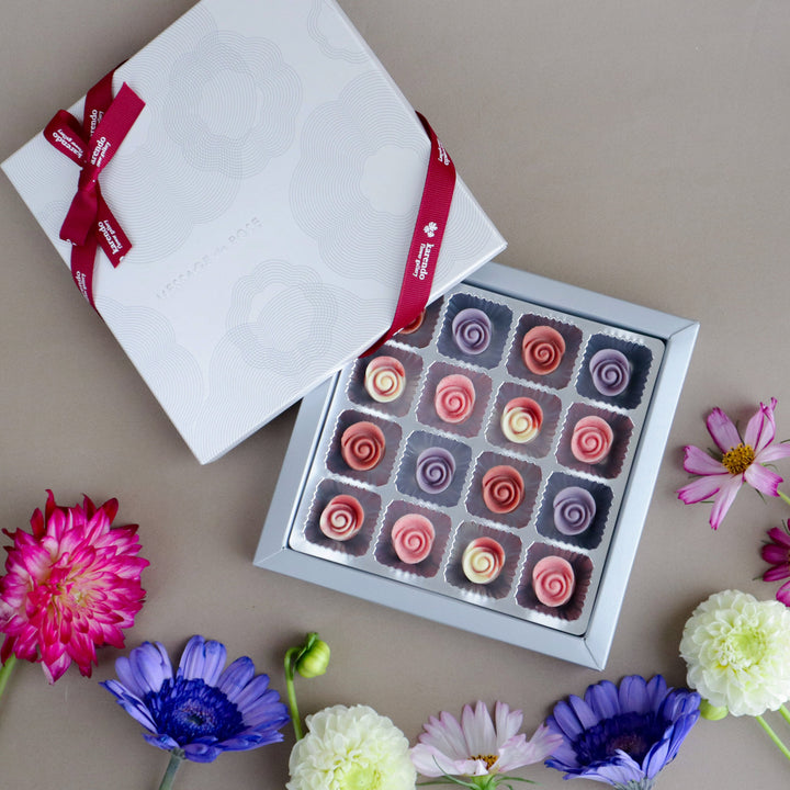 【Pre-Order】Karendo Fleurette Dahlia Rose Bud Chocolates – 16 Pieces Karendo