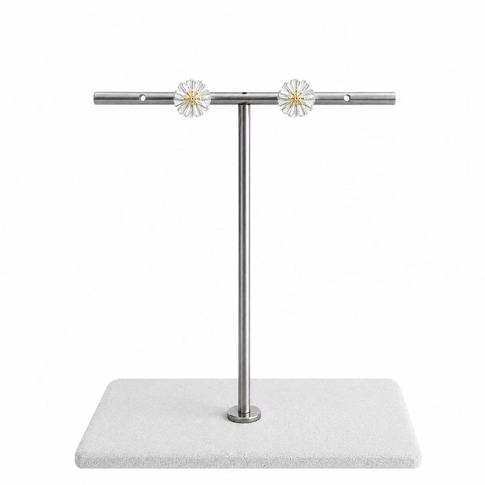 Golden Daisy Stud Earrings Yui mart