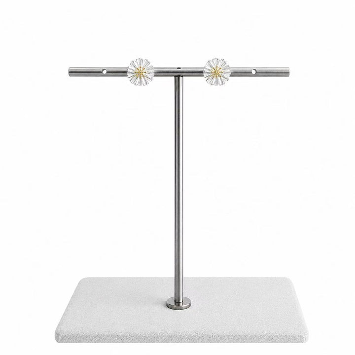 Golden Daisy Stud Earrings Yui mart