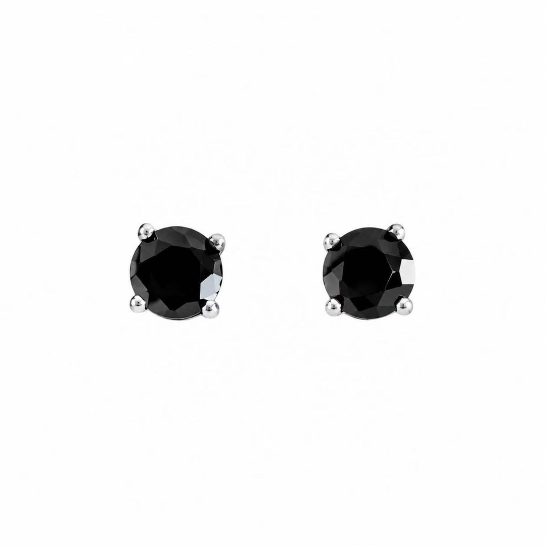 Midnight Noir Stud Earrings Yui mart