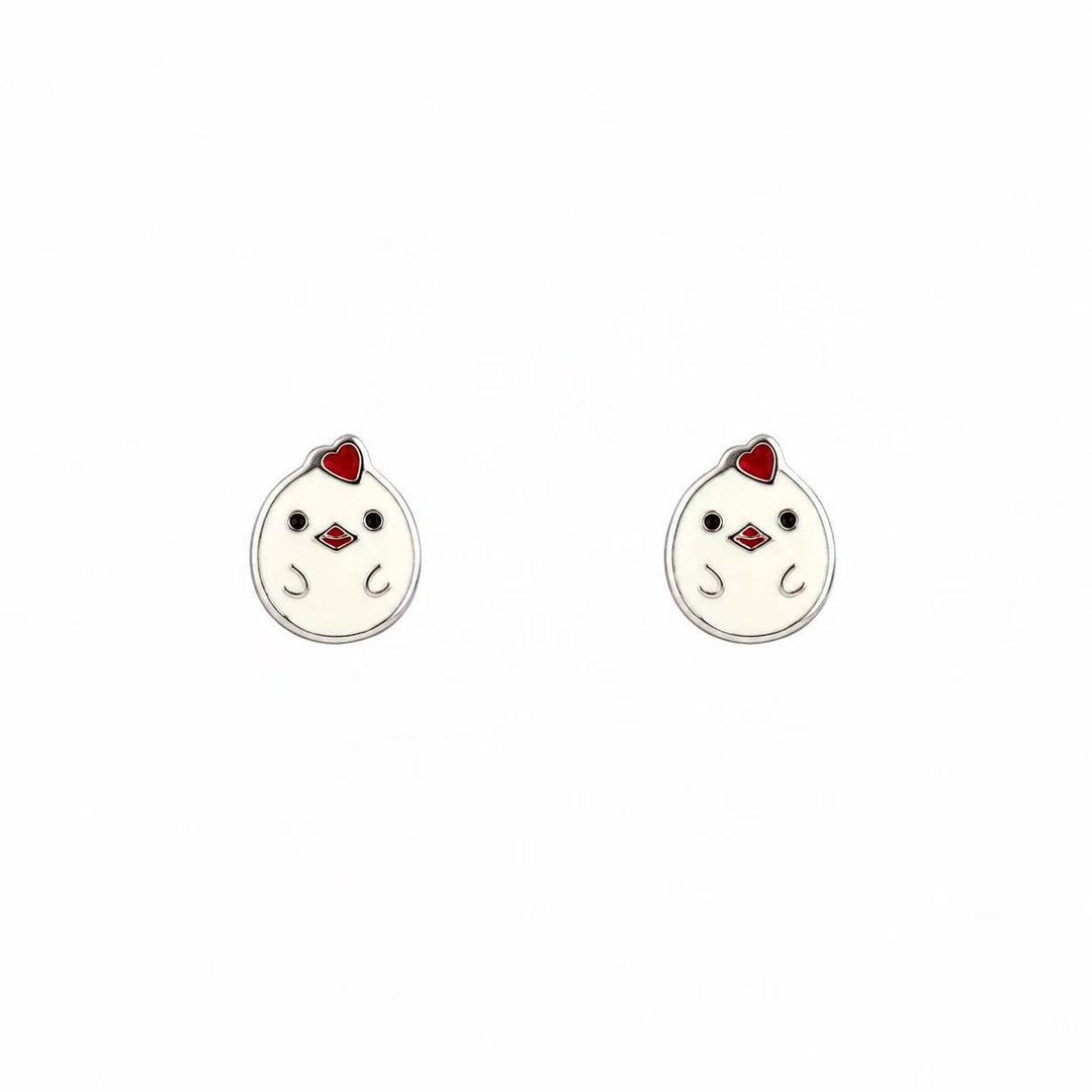 Lucky Chick Stud Earrings Yui mart