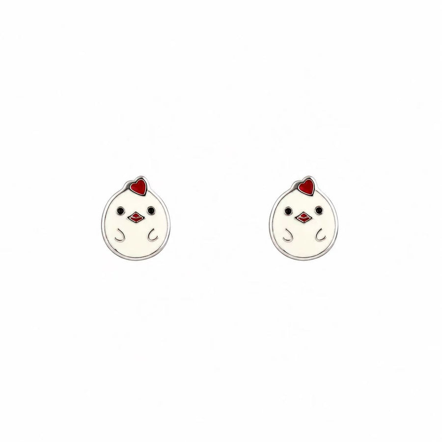 Lucky Chick Stud Earrings Yui mart