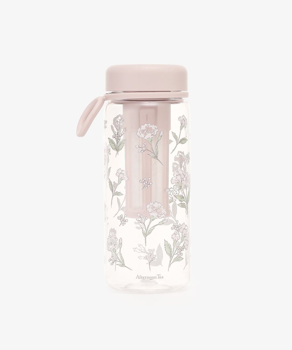Afternoon Tea Transparent Bottle with Floral Pattern and Tea Infuser 550ml Yui mart