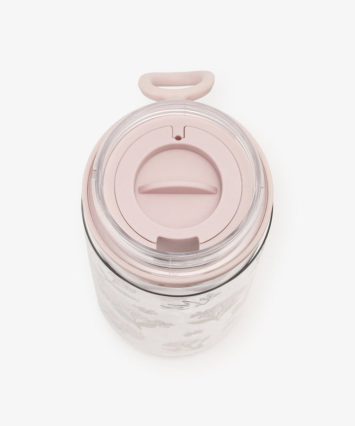 Afternoon Tea Transparent Bottle with Floral Pattern and Tea Infuser 550ml Yui mart