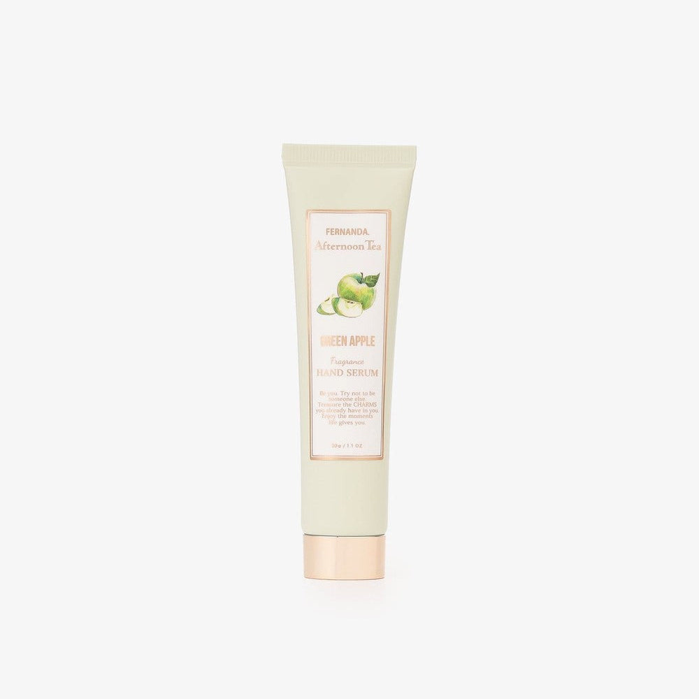 Green apple hand serum and multi balm set box detail by Afternoon Tea FERNANDA