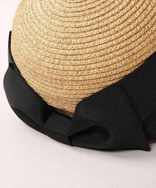 CA4LA SUNSHINE4 Beige Ribbon Paper Braid Casquette Hat CA4LA