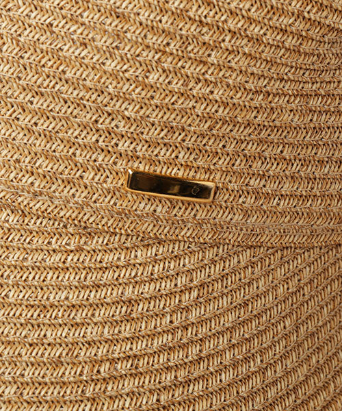 CA4LA SUNSHINE4 Beige Ribbon Paper Braid Casquette Hat CA4LA
