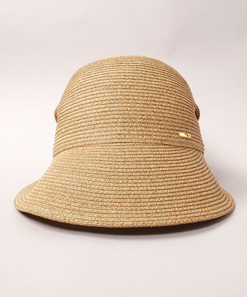 CA4LA SUNSHINE4 Beige Ribbon Paper Braid Casquette Hat CA4LA