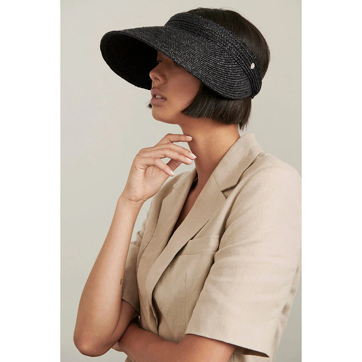 Helenkaminski Kirsten Raffia Braid Visor Yui mart