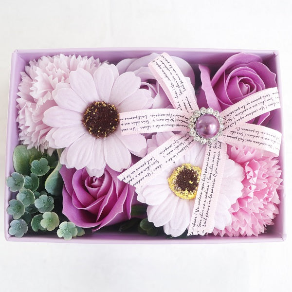 【Pre-Order】Karendo emi Coffret Fleur Lavender Soap Flower Bath Gift Box Karendo
