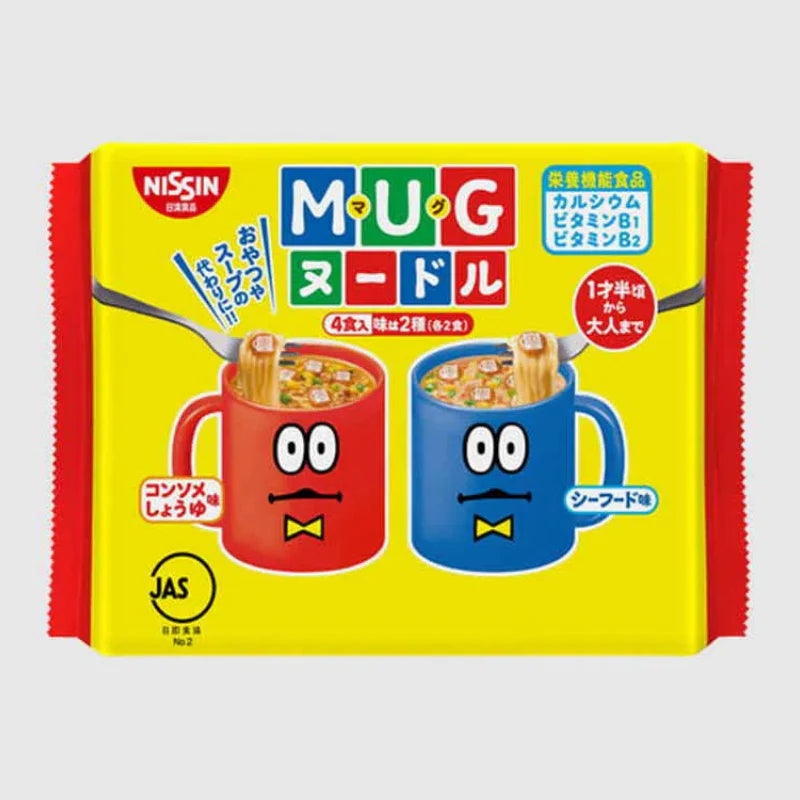 Nissin Mug Noodle Mini Instant Noodles 94g (4 Servings, Assorted Flavors) Yui mart