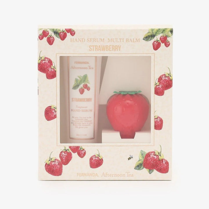 Afternoon Tea Strawberry Hand Serum and Multipurpose Balm Set
