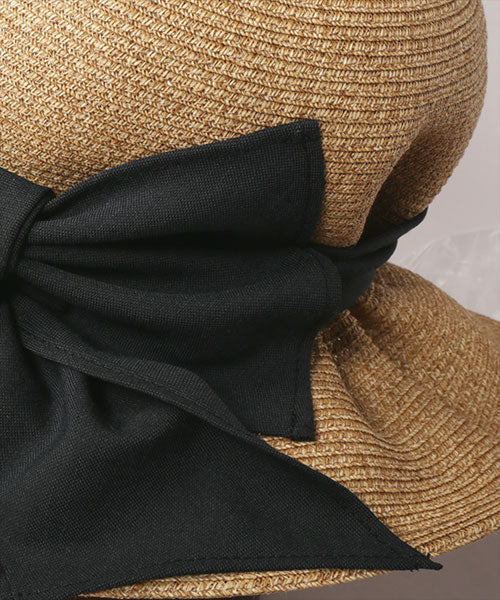 CA4LA YELL BRAID7 Brown hat ribbon trim detail
