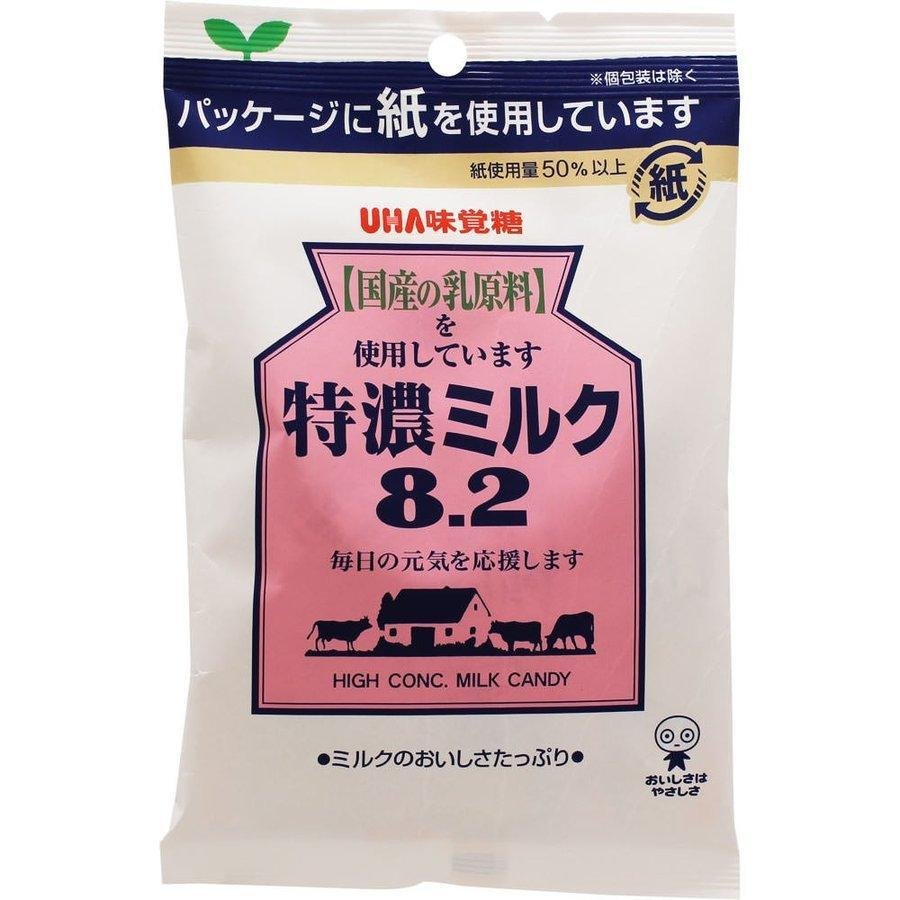 UHA Mikakuto Tokuno Milk 8.2 Hokkaido Milk Candy 88g Japanese package