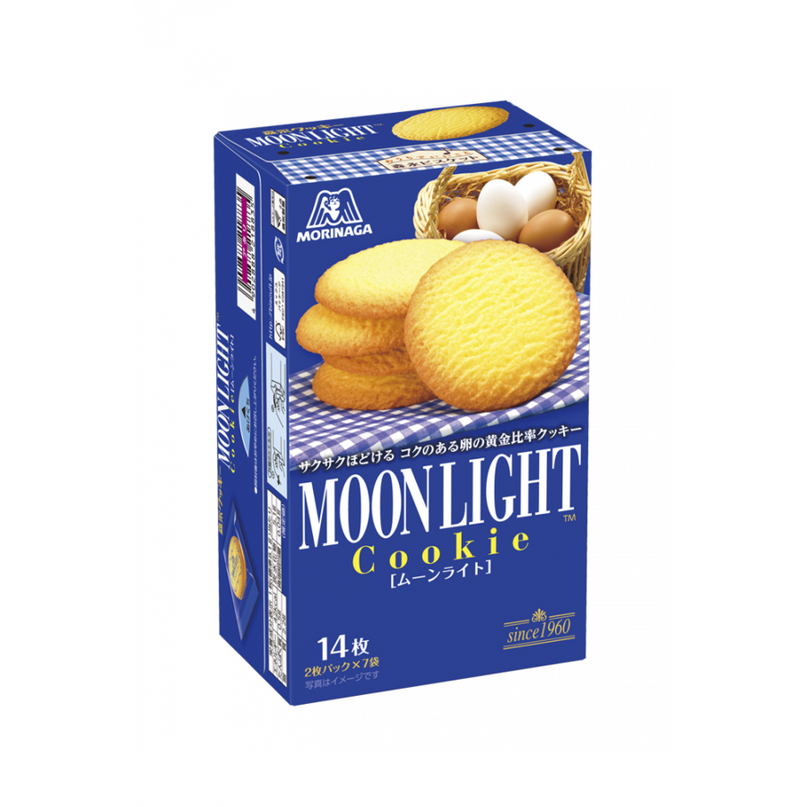 Morinaga Moonlight Butter & Egg Cookies 14 Pieces package image