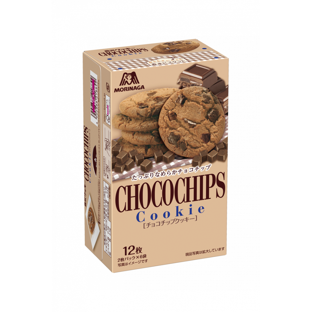 Morinaga Chocolate Chip Cookies 12 Pieces package image