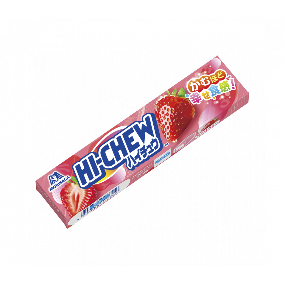 Morinaga Hi-Chew Strawberry Soft Chewy Candy 12 Pieces package image