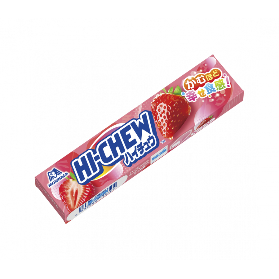 Morinaga Hi-Chew Strawberry Soft Chewy Candy 12 Pieces package image