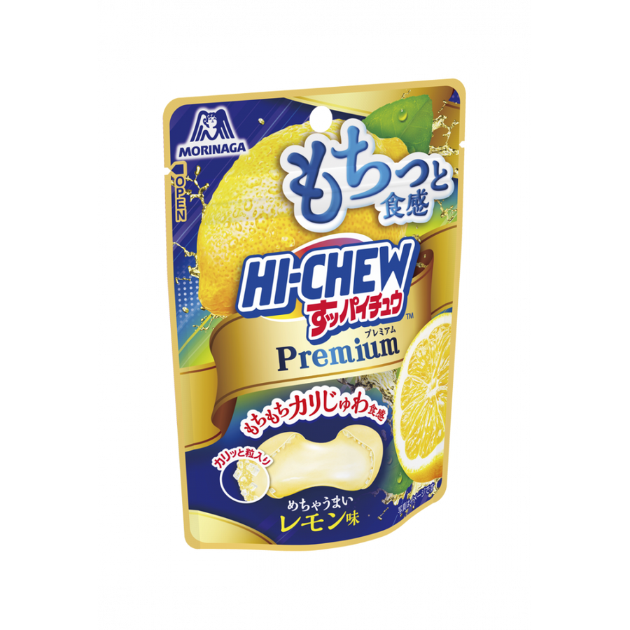 Morinaga Suppai-Chew Premium Lemon Hi-Chew 32g Japanese lemon chewy candy pouch