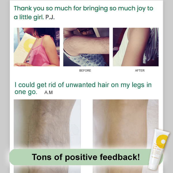 Pineapple and Soy Milk Hair Removal Cream, DIY hair-removal, quasi drug, body, bikini, sensitive skin, kids, pain and odor-free, made in Japan,230 g